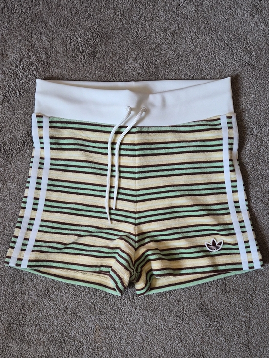 adidas Originals Pants - NWT adidas Originals Cream and Mint Striped Athletic Booty Shorts